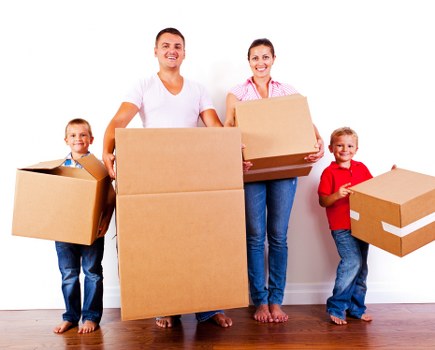 Professional removals and storage service in Belsize Park with moving boxes and furniture