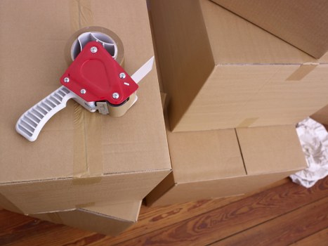Secure storage unit ready for packing in Belsizepark