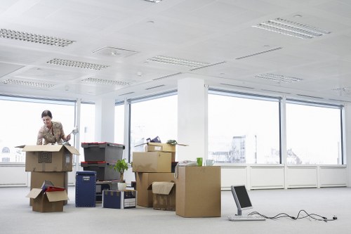 Local transfer station and material sorting for Belsize Park storage