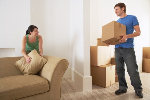 Clean and secure furniture storage area for homes and businesses in Belsizepark